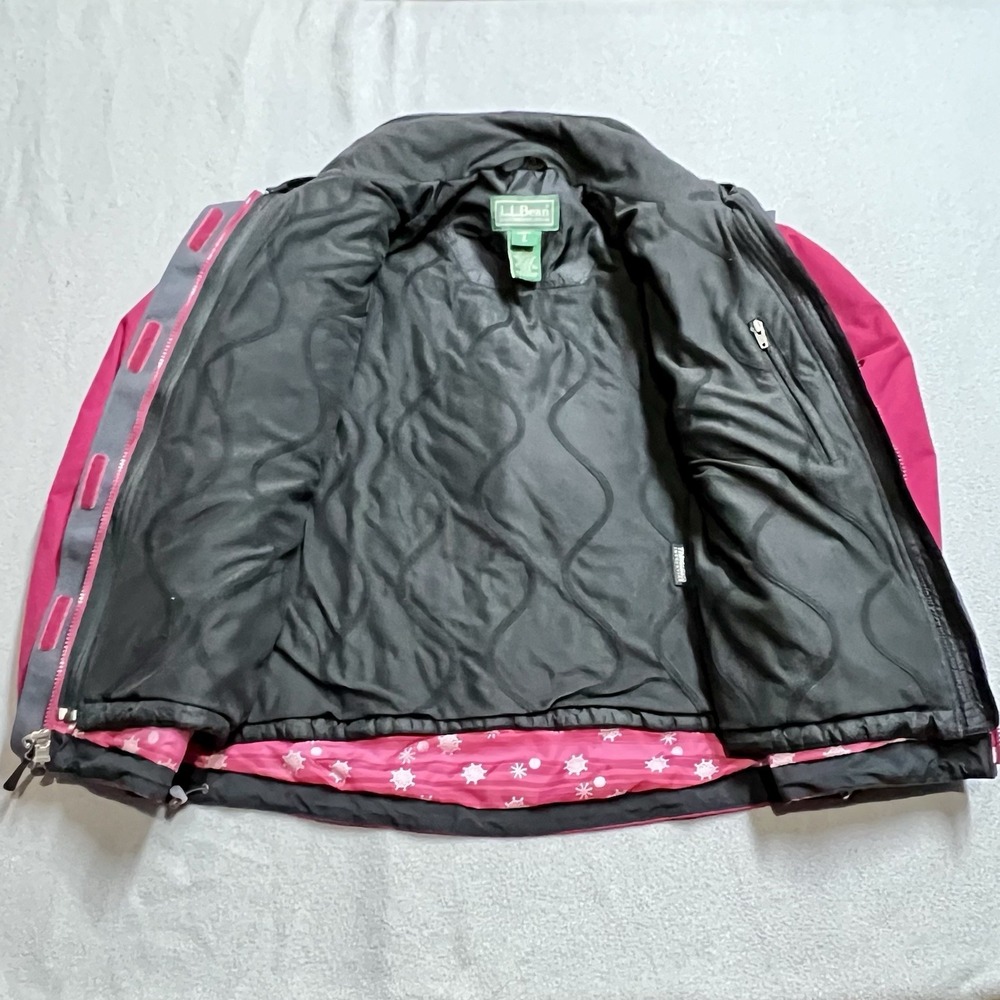 Vintage 90s Retro Colorful LL Bean 3 In 1 Ski Jacket EUC Women's M Ski Snow - Picture 4 of 9
